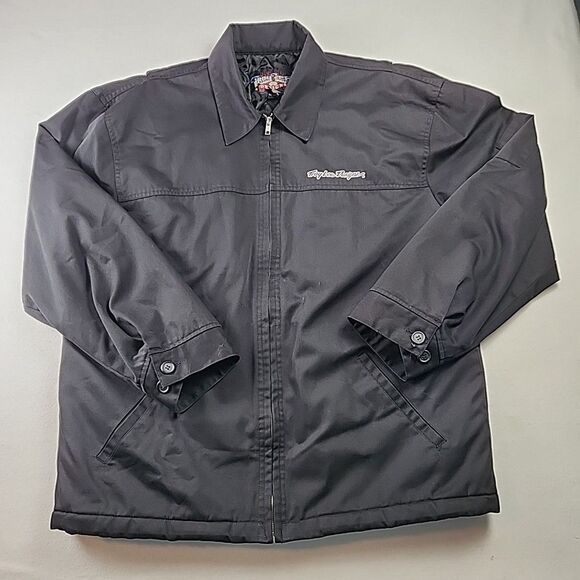 Troy Lee Designs TLD Double Sided Black Service Jacket Mens Large Motocross - Picture 1 of 15